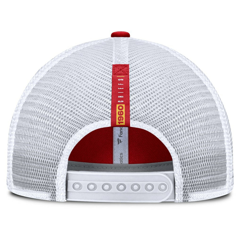 Kansas City Chiefs Reverse Trucker Adjustable Hat - Red/White sale