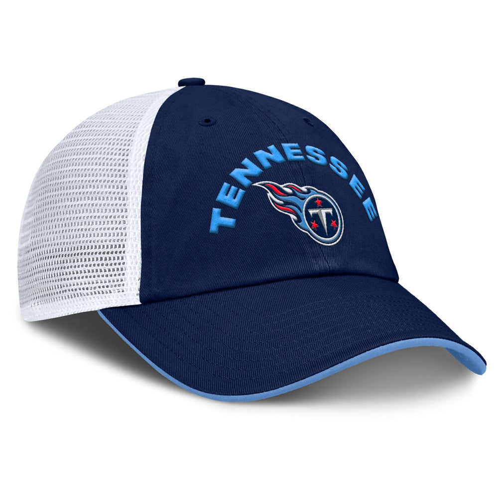 Tennessee Titans Reverse Trucker Adjustable Hat - Navy/White sale