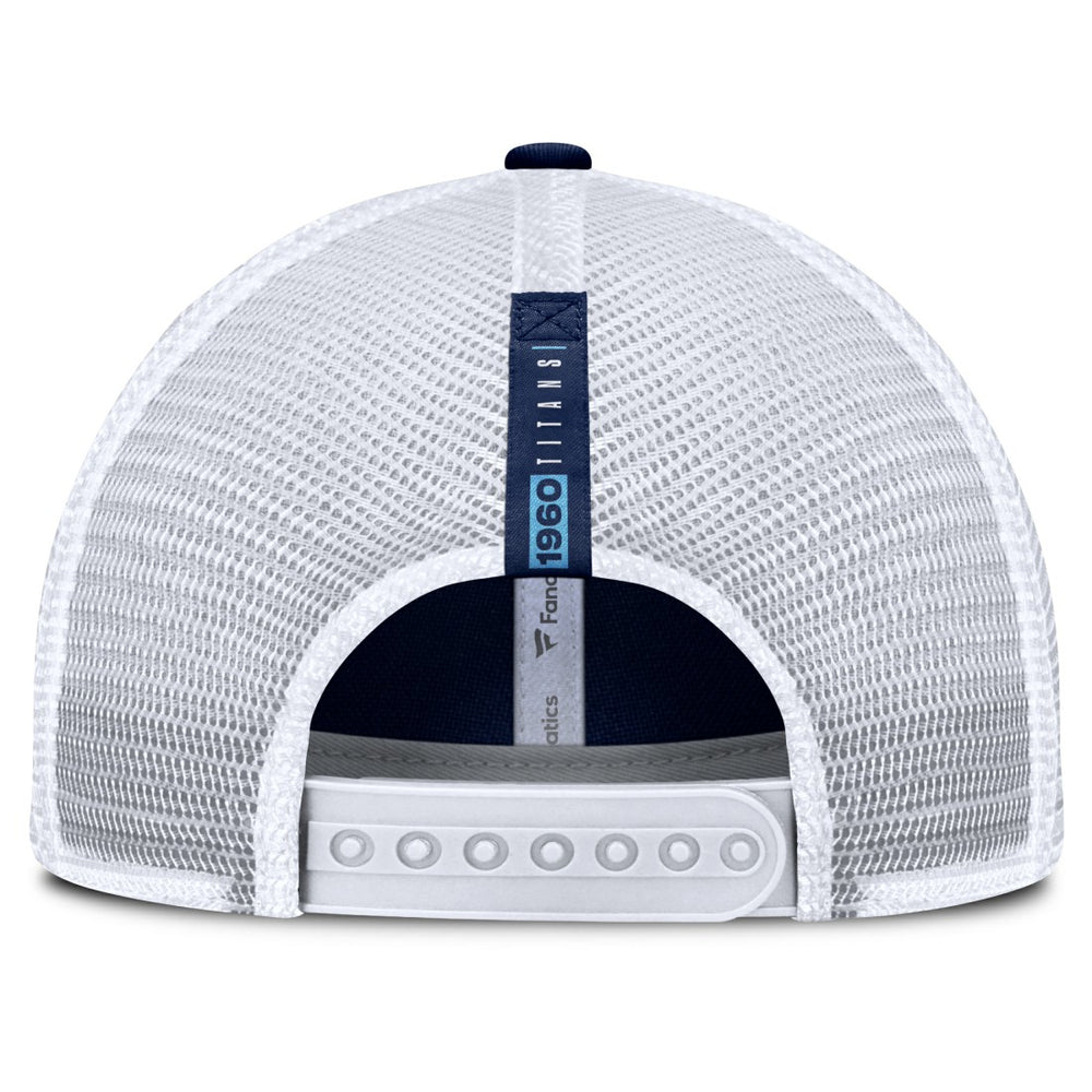 Tennessee Titans Reverse Trucker Adjustable Hat - Navy/White sale