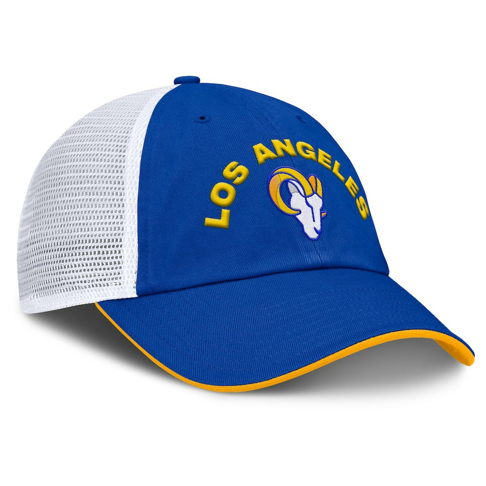 Los Angeles Rams Reverse Trucker Adjustable Hat - Royal/White outlet