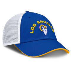 Los Angeles Rams Reverse Trucker Adjustable Hat - Royal/White outlet