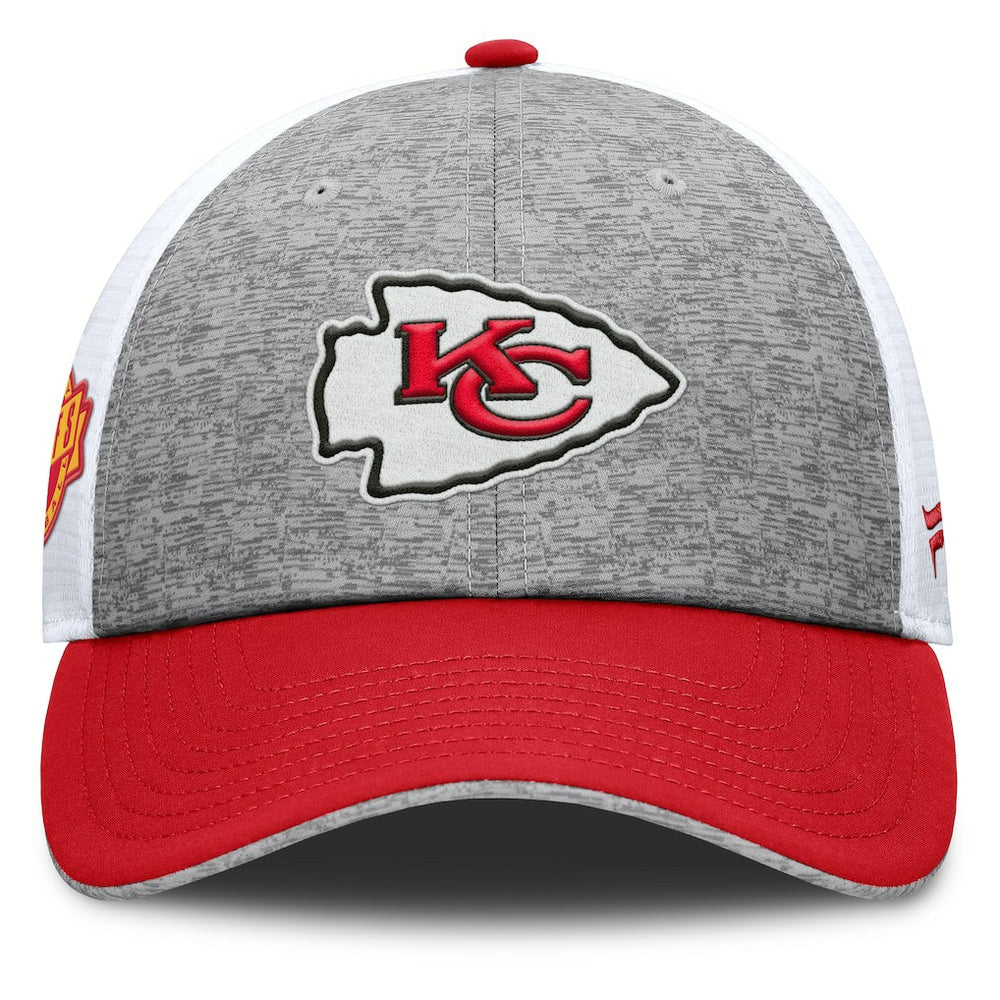 Kansas City Chiefs Option Trucker Adjustable Hat - Gray/Red on sale