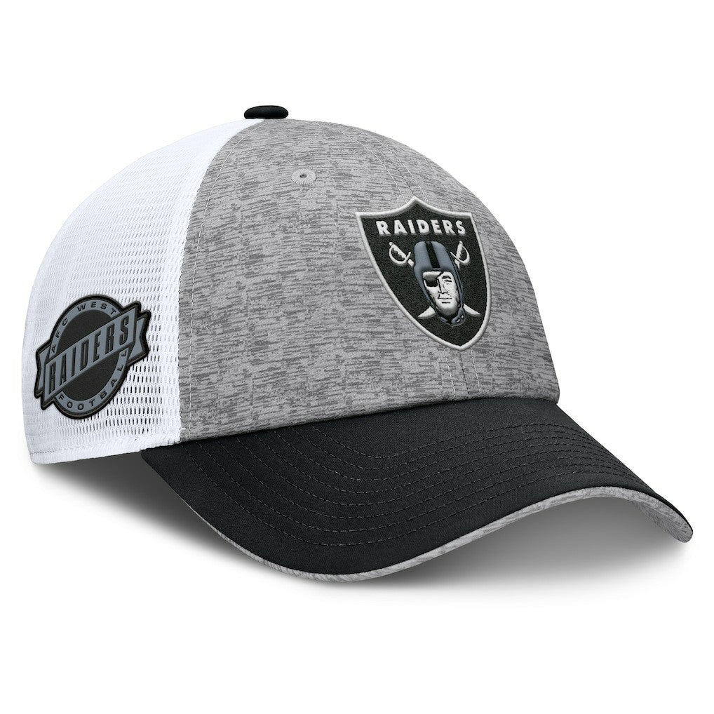 Las Vegas Raiders Option Trucker Adjustable Hat - Gray/Black for sale