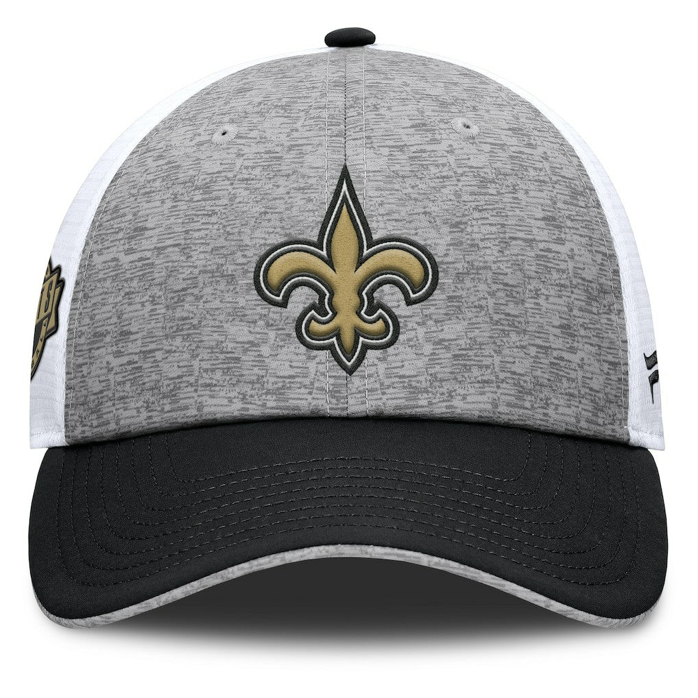 New Orleans Saints Option Trucker Adjustable Hat - Gray/Black outlet