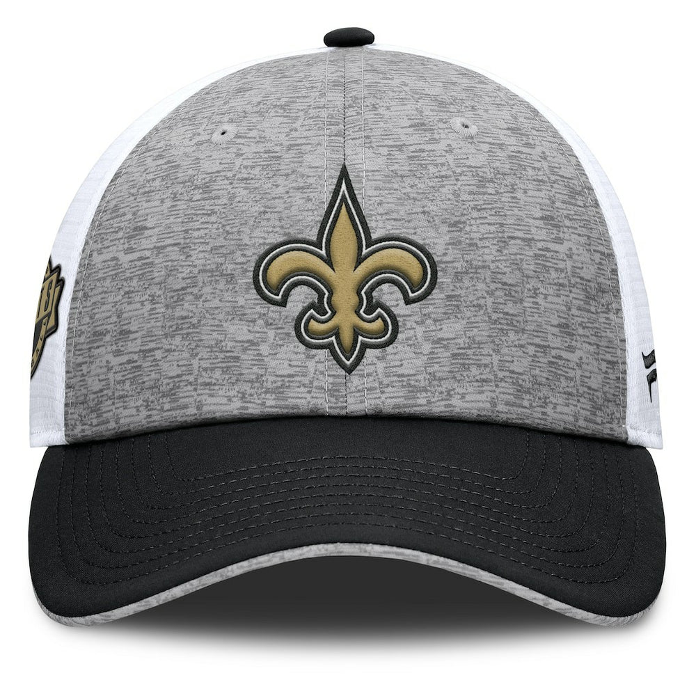 New Orleans Saints Option Trucker Adjustable Hat - Gray/Black outlet