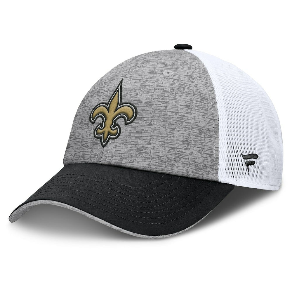 New Orleans Saints Option Trucker Adjustable Hat - Gray/Black outlet