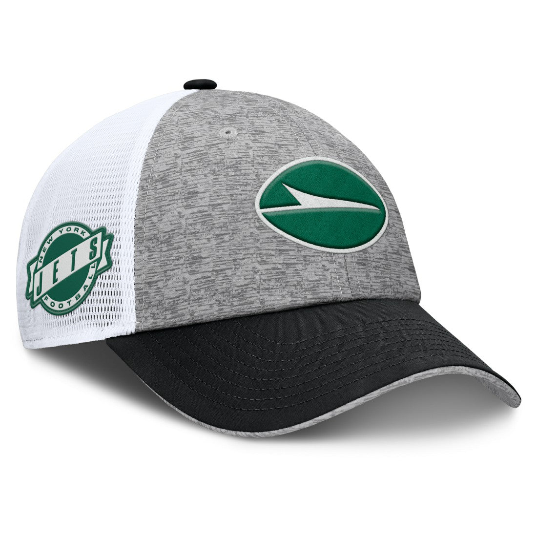 New York Jets Option Trucker Adjustable Hat - Gray/Black on sale