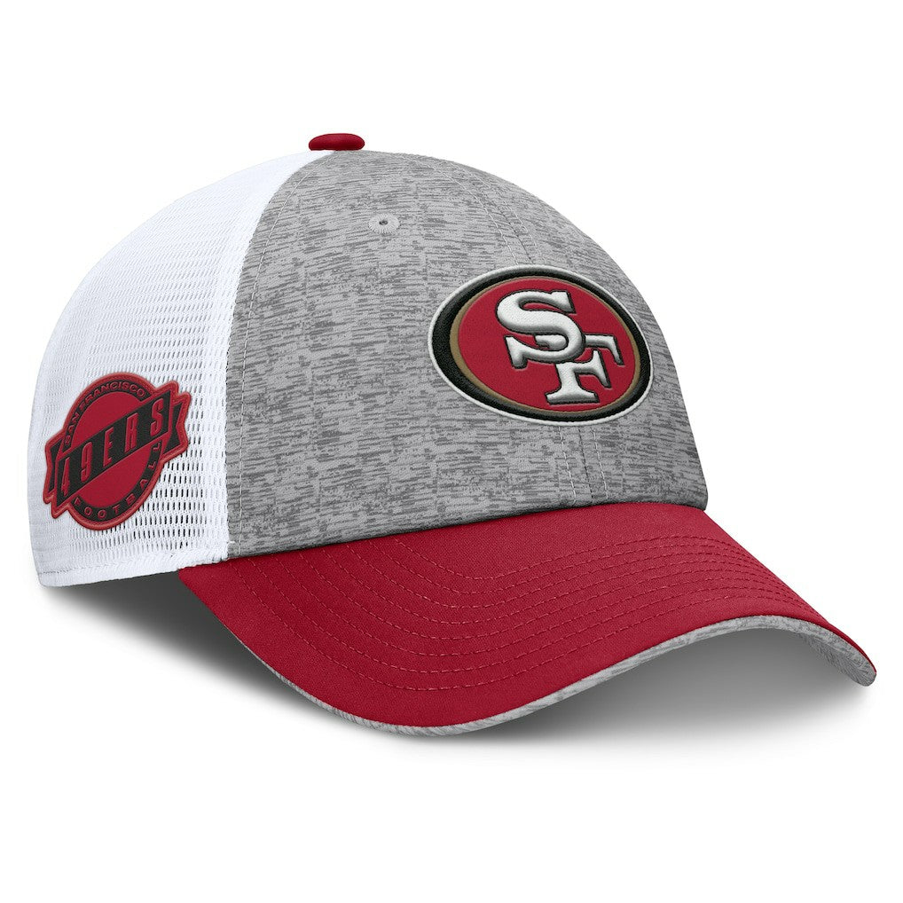San Francisco 49ers Option Trucker Adjustable Hat - Gray/Scarlet cheap