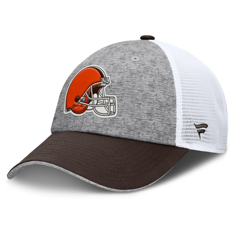 Cleveland Browns Option Trucker Adjustable Hat - Gray/Brown sale