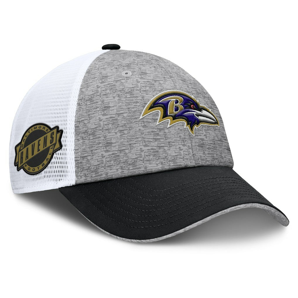 Baltimore Ravens Option Trucker Adjustable Hat - Gray/Black sale