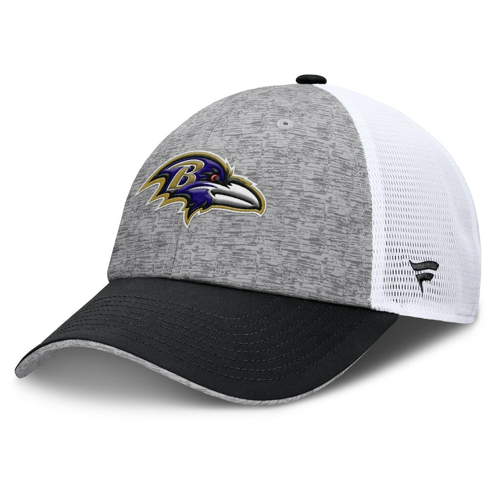 Baltimore Ravens Option Trucker Adjustable Hat - Gray/Black sale