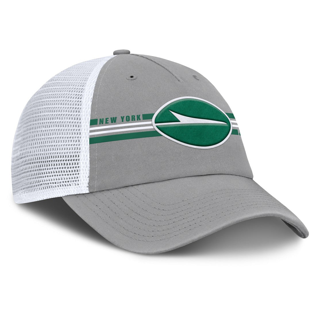 New York Jets Singleback Trucker Adjustable Hat - Gray cheap