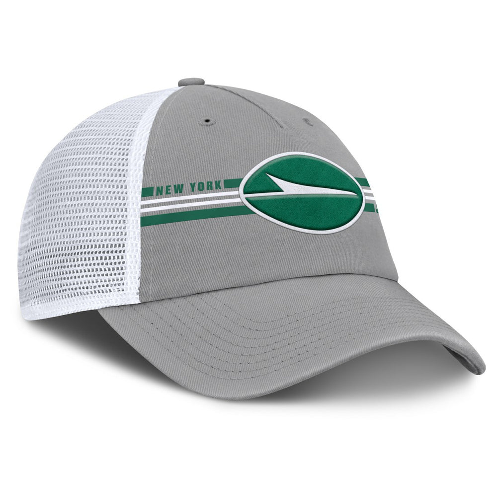 New York Jets Singleback Trucker Adjustable Hat - Gray cheap