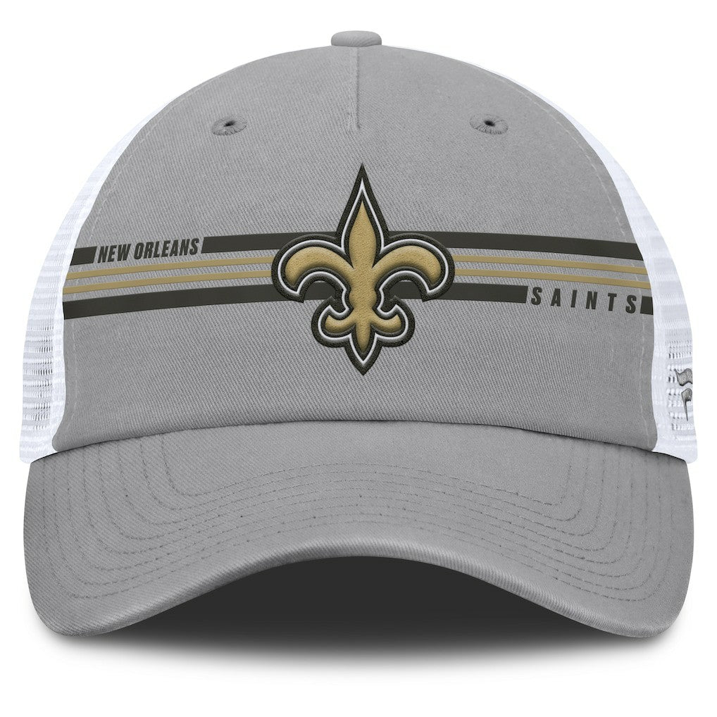 New Orleans Saints Singleback Trucker Adjustable Hat - Gray for sale