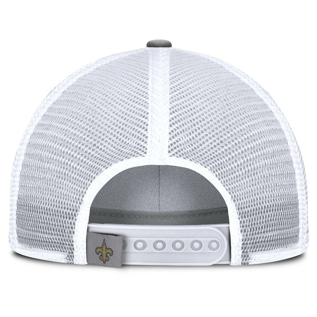 New Orleans Saints Singleback Trucker Adjustable Hat - Gray for sale