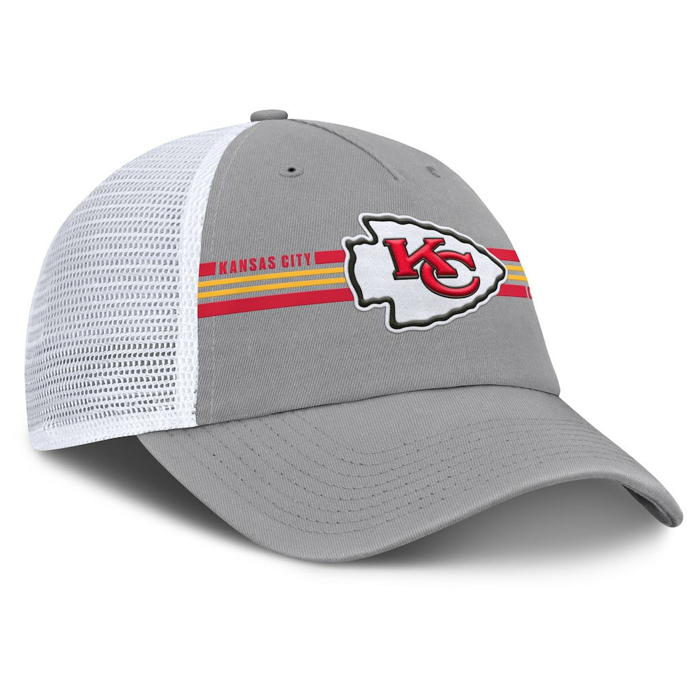 Kansas City Chiefs Singleback Trucker Adjustable Hat - Gray online
