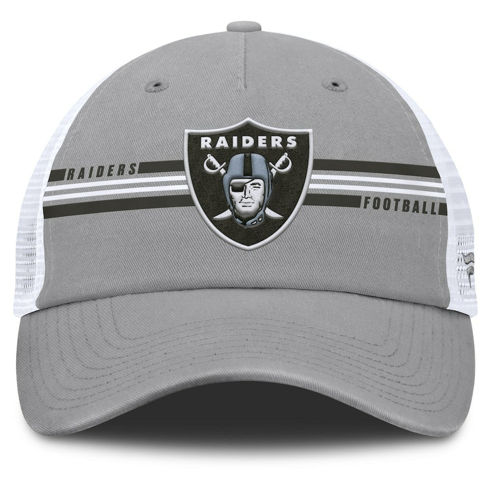 Las Vegas Raiders Singleback Trucker Adjustable Hat - Gray on sale