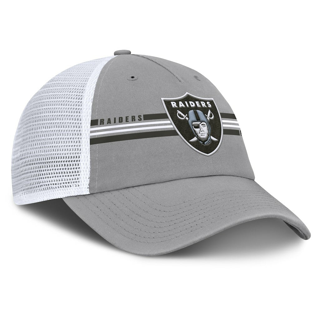 Las Vegas Raiders Singleback Trucker Adjustable Hat - Gray on sale
