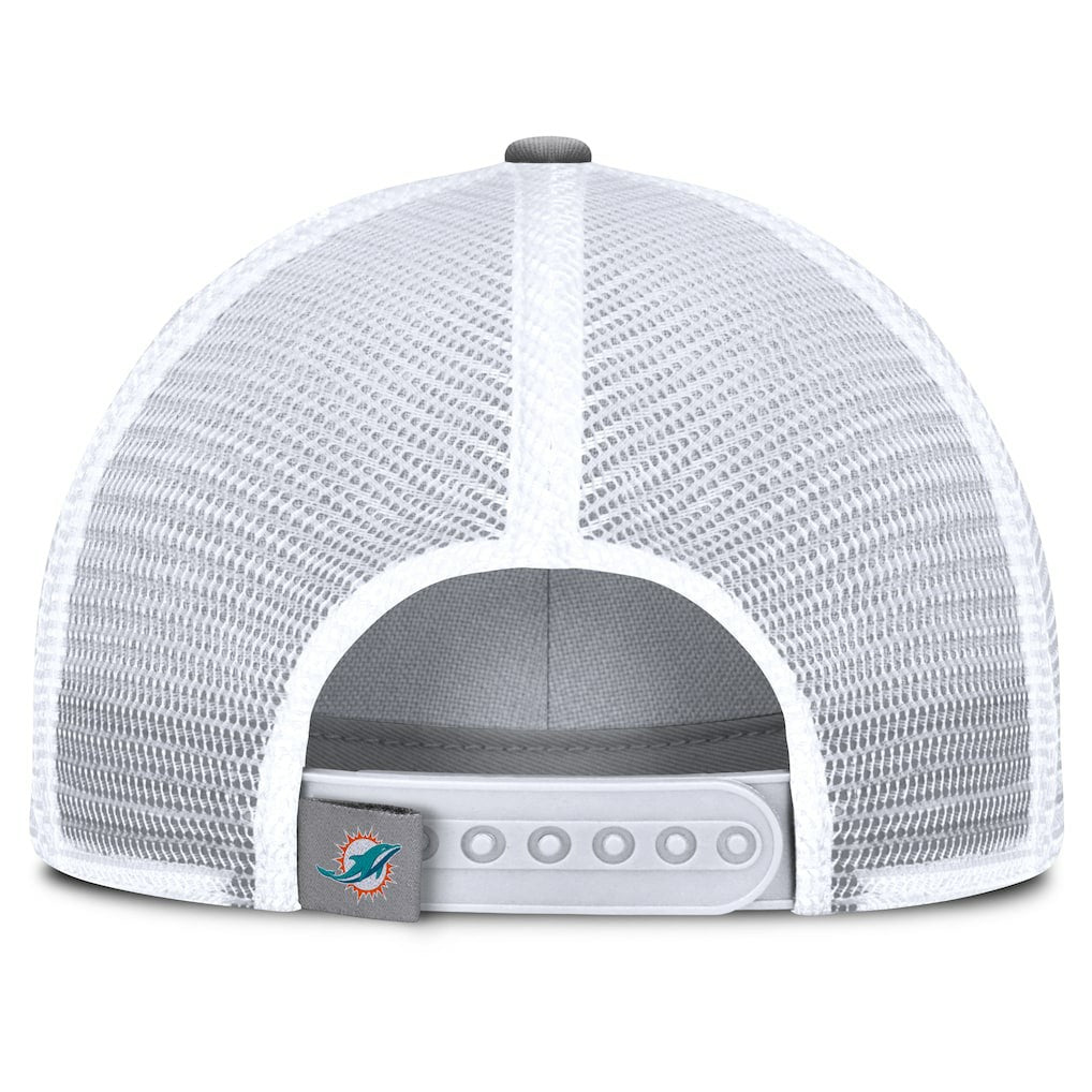 Miami Dolphins Singleback Trucker Adjustable Hat - Gray online