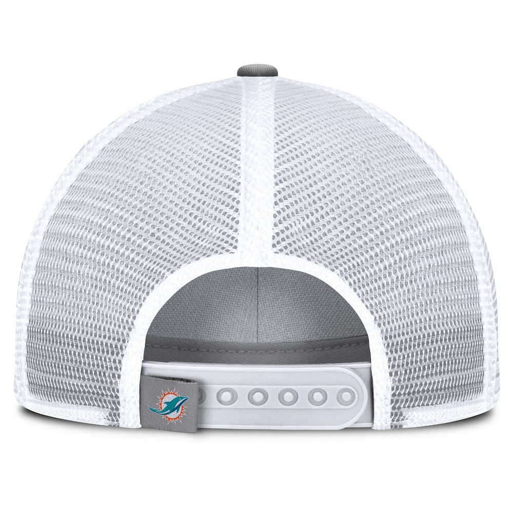 Miami Dolphins Singleback Trucker Adjustable Hat - Gray online