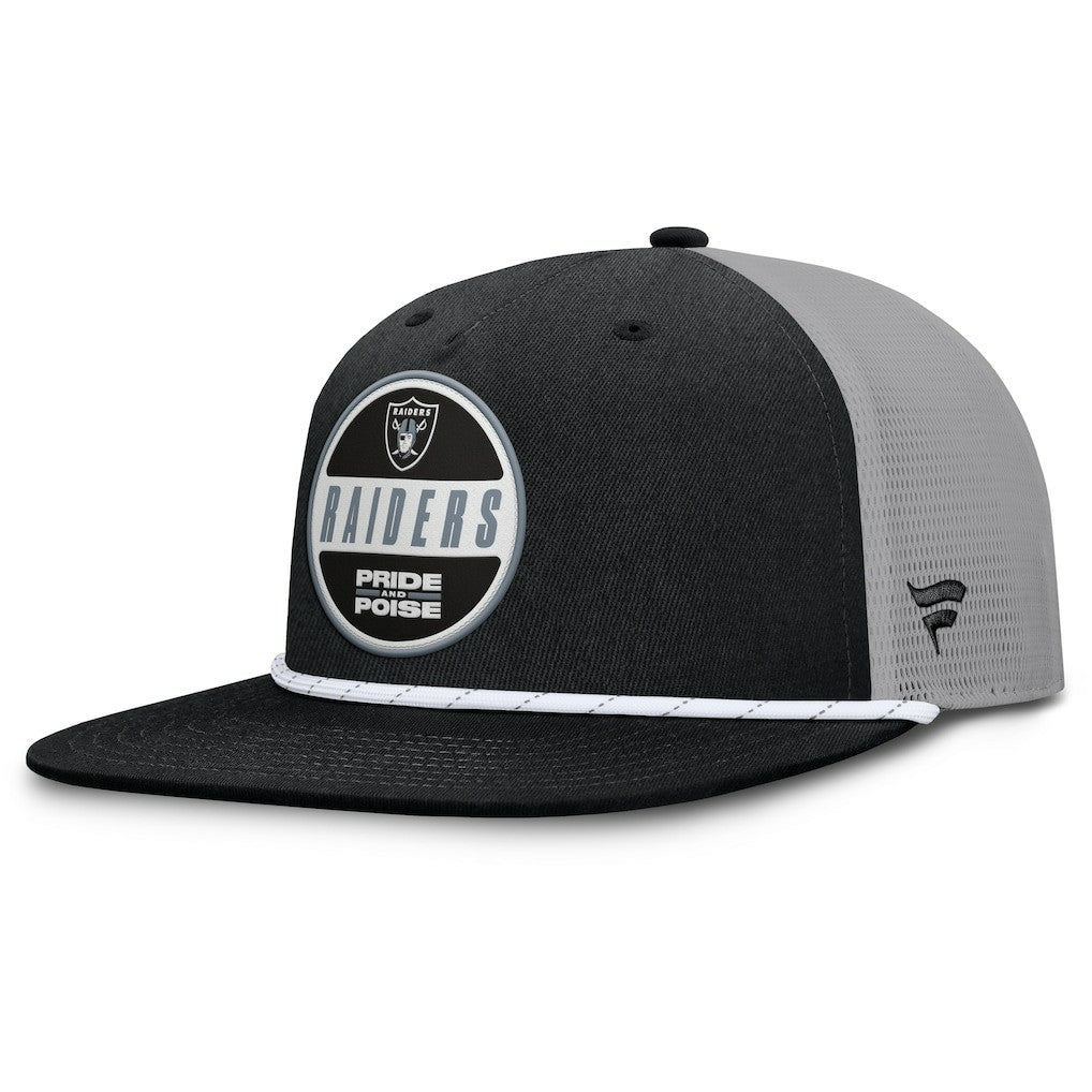 Las Vegas Raiders Edge Rush Trucker Adjustable Hat - Black/Gray outlet