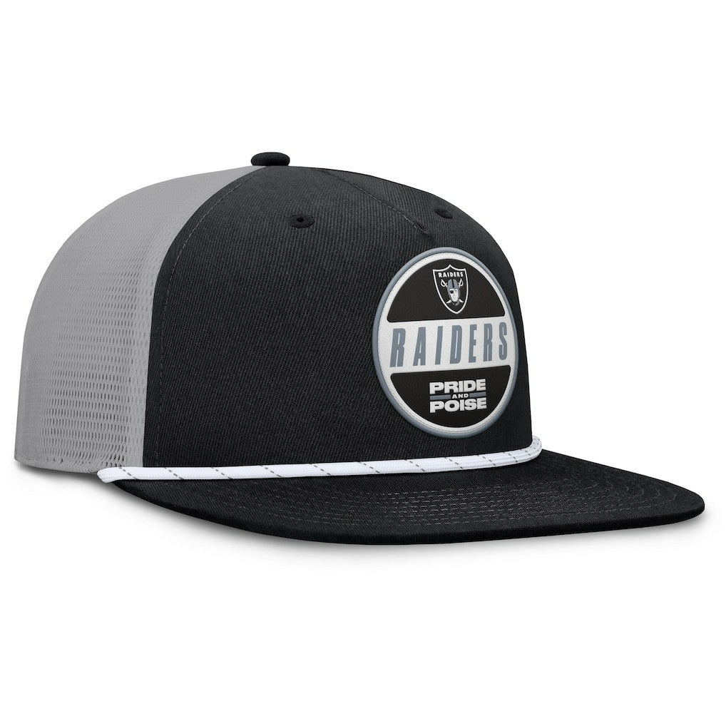 Las Vegas Raiders Edge Rush Trucker Adjustable Hat - Black/Gray outlet