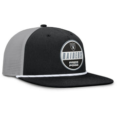 Las Vegas Raiders Edge Rush Trucker Adjustable Hat - Black/Gray outlet