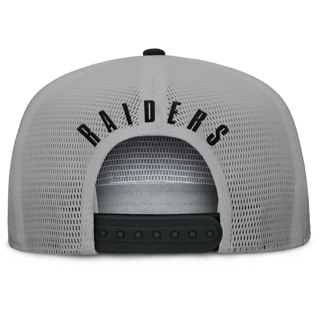 Las Vegas Raiders Edge Rush Trucker Adjustable Hat - Black/Gray outlet