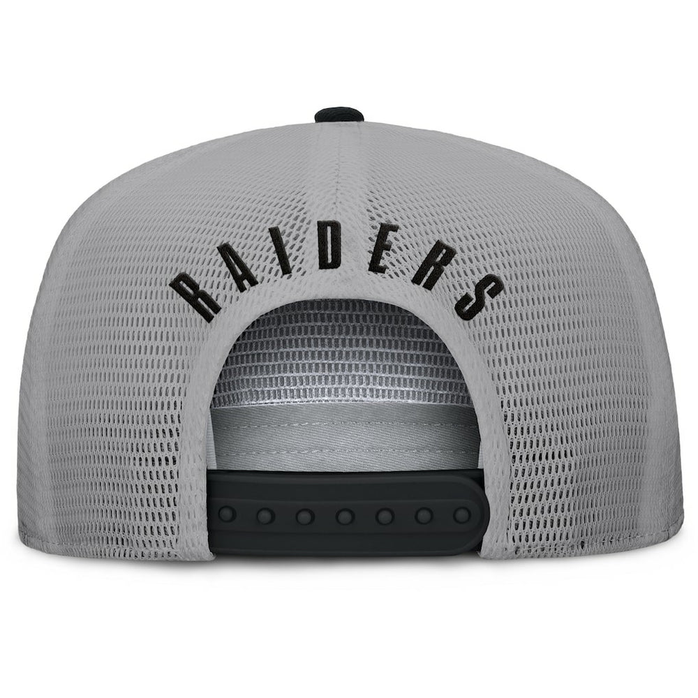 Las Vegas Raiders Edge Rush Trucker Adjustable Hat - Black/Gray outlet