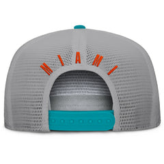 Miami Dolphins Edge Rush Trucker Adjustable Hat - Aqua/Gray outlet