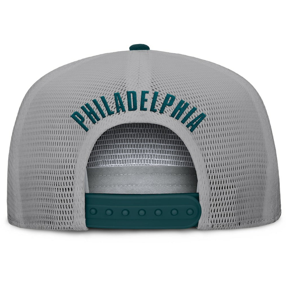 Philadelphia Eagles Edge Rush Trucker Adjustable Hat - Midnight Green/Gray cheap