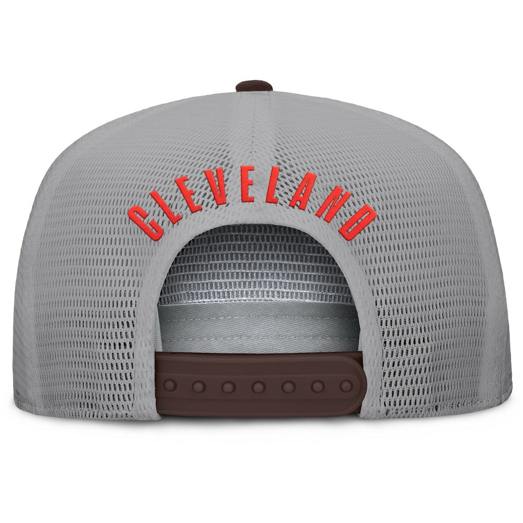 Cleveland Browns Edge Rush Trucker Adjustable Hat - Brown/Gray sale