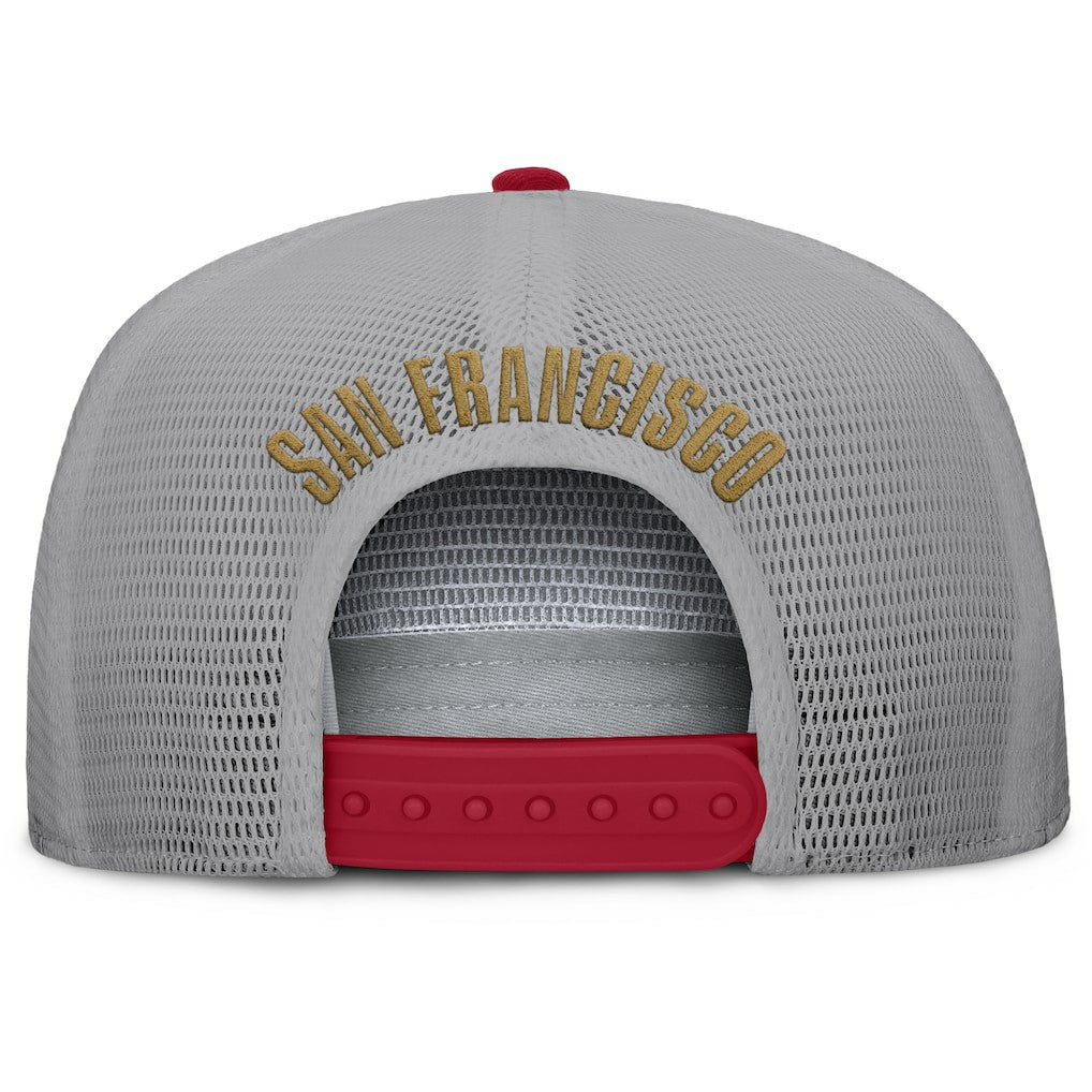 San Francisco 49ers Edge Rush Trucker Adjustable Hat - Scarlet/Gray sale