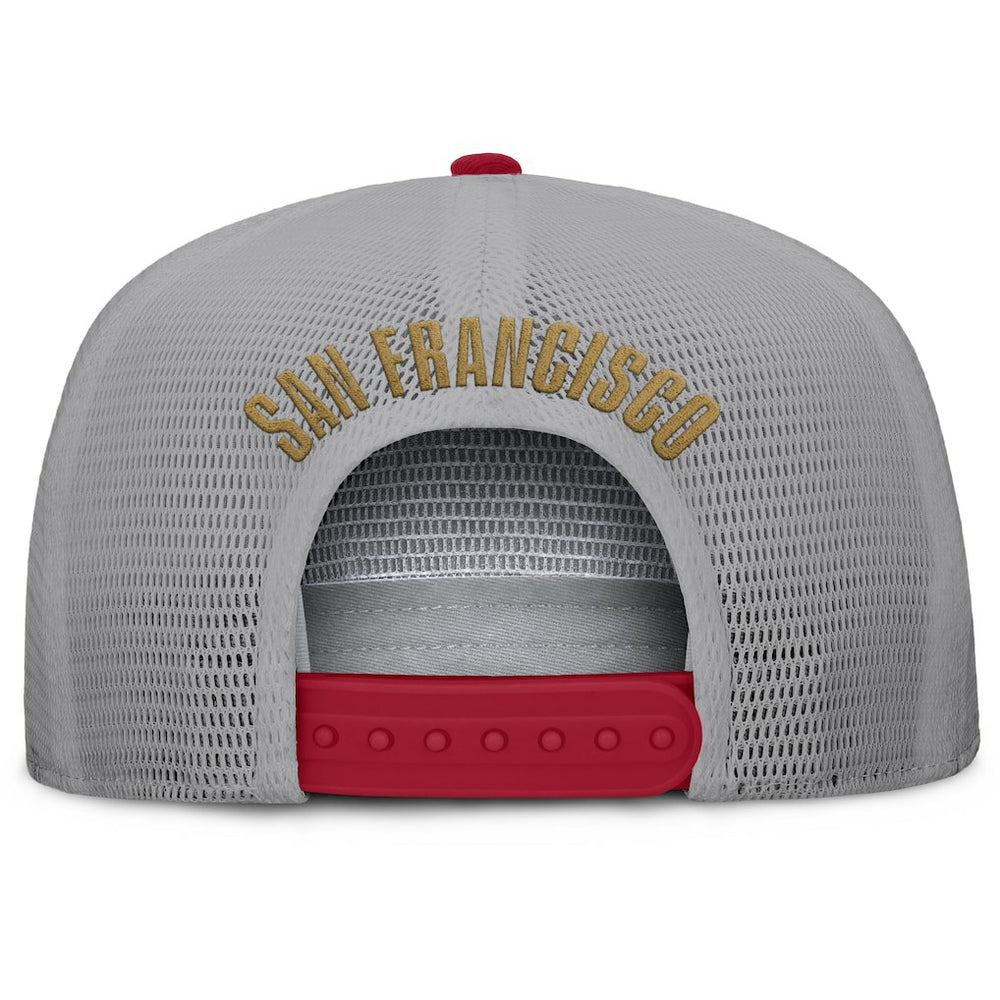 San Francisco 49ers Edge Rush Trucker Adjustable Hat - Scarlet/Gray sale