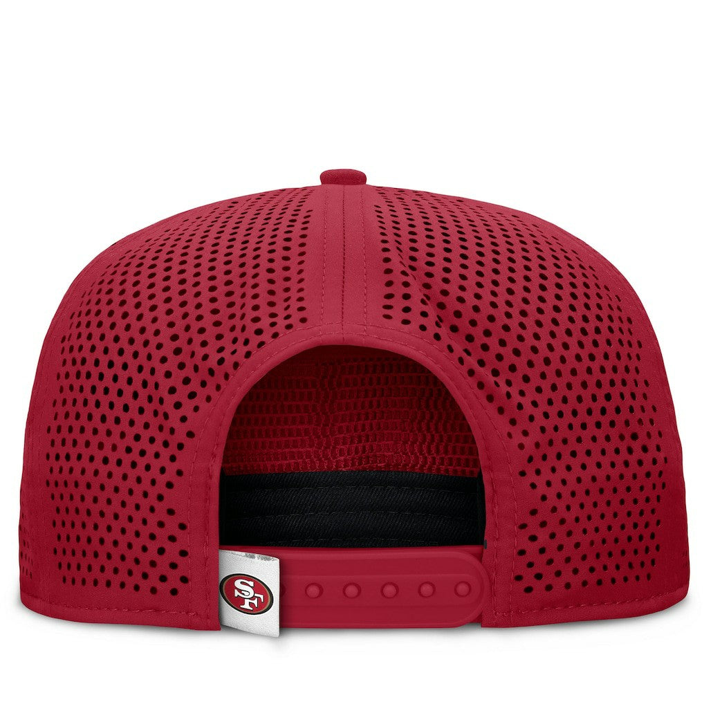 San Francisco 49ers Cryptic Trucker Adjustable Hat - Scarlet for sale