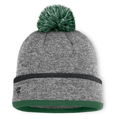 New York Jets Motion Cuffed Knit Hat with Pom - Heather Gray for sale