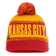 Kansas City Chiefs Play Action Cuffed Knit Hat with Pom - Red/Gold sale