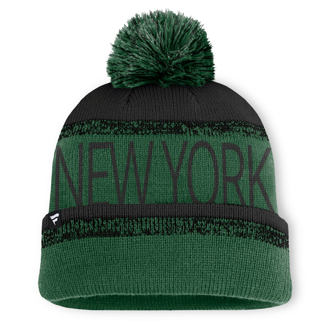 New York Jets Play Action Cuffed Knit Hat with Pom - Green/Black online