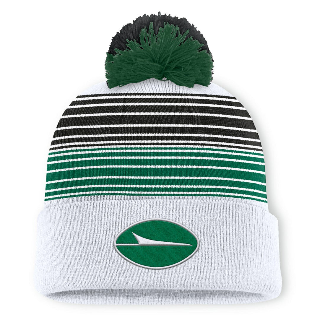 New York Jets Ghost Cuffed Knit Hat with Pom - White outlet