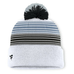 Las Vegas Raiders Ghost Cuffed Knit Hat with Pom - White outlet