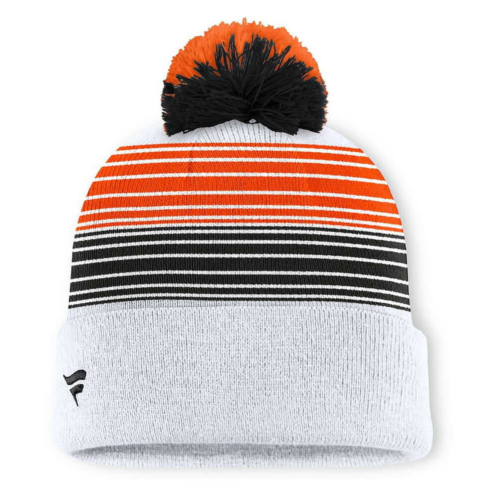 Cincinnati Bengals Ghost Cuffed Knit Hat with Pom - White on sale