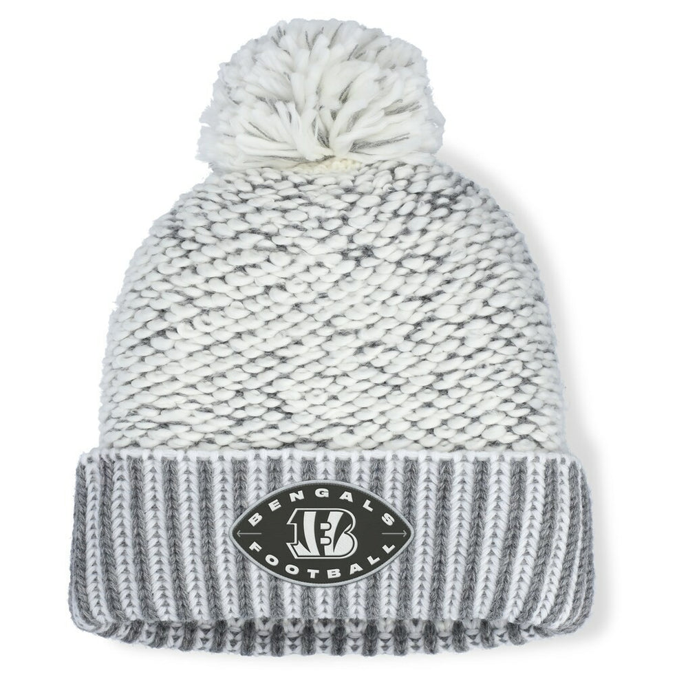 Cincinnati Bengals Women's Pro Set Cuffed Knit Hat with Pom - Heather Gray online