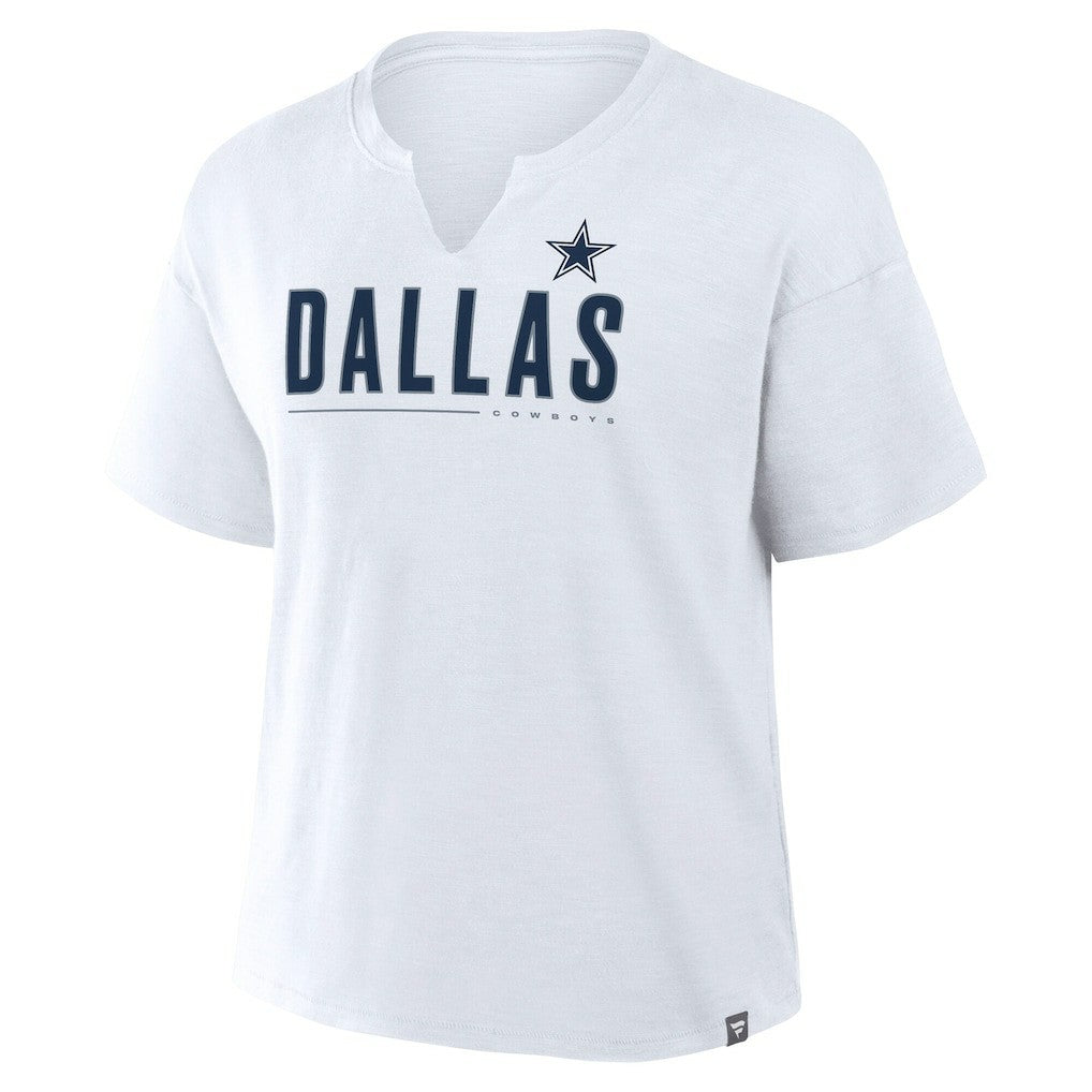 Dallas Cowboys Women's Redzone Slub Boxy T-Shirt - White sale