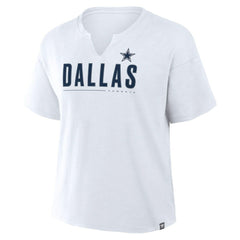Dallas Cowboys Women's Redzone Slub Boxy T-Shirt - White sale