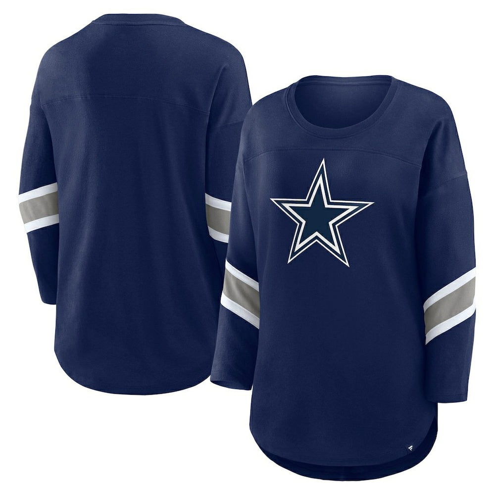 Dallas Cowboys Women's Redzone 3/4-Sleeve T-Shirt - Navy outlet