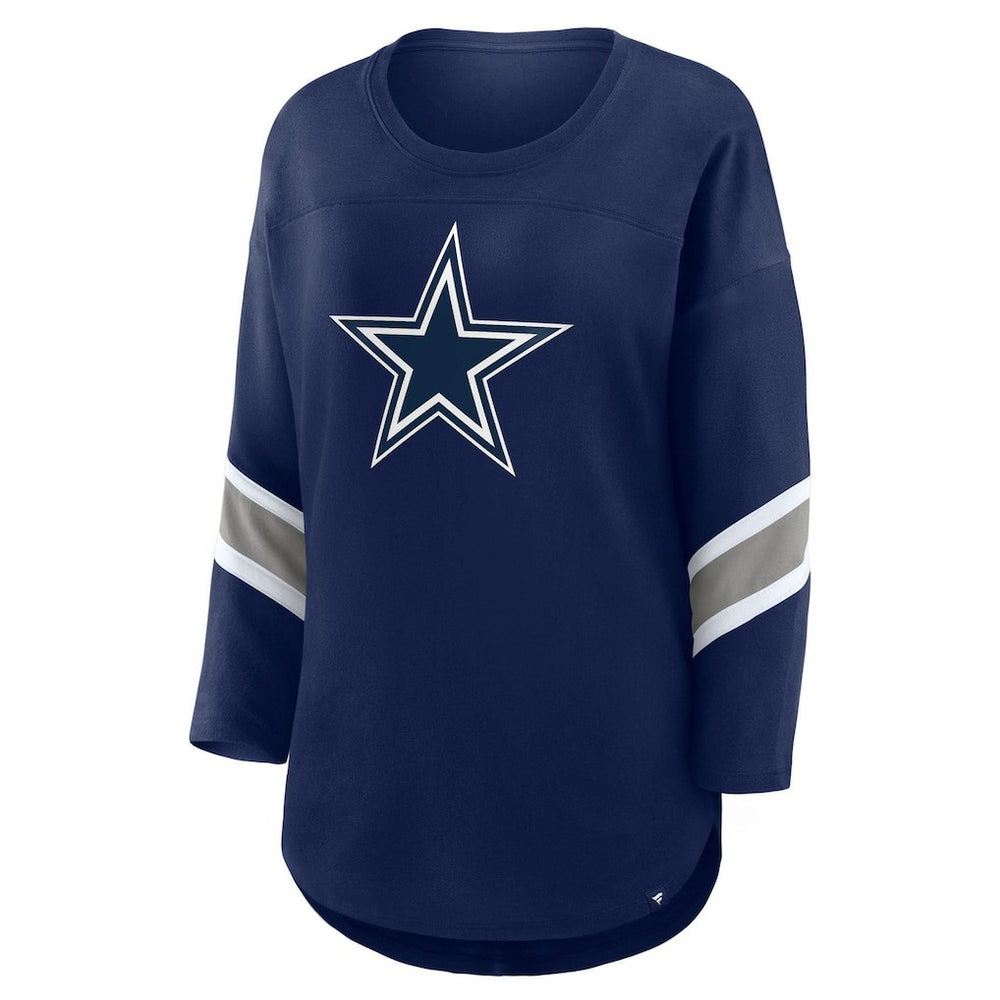 Dallas Cowboys Women's Redzone 3/4-Sleeve T-Shirt - Navy outlet