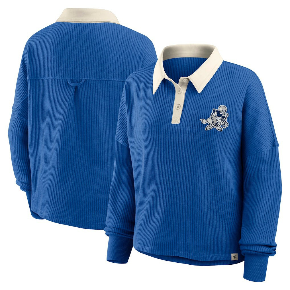 Dallas Cowboys Women's Oversized Hometown Premium Thermal Long Sleeve Shirt - Royal outlet
