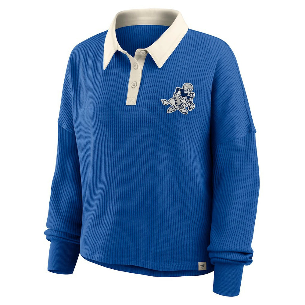 Dallas Cowboys Women's Oversized Hometown Premium Thermal Long Sleeve Shirt - Royal outlet