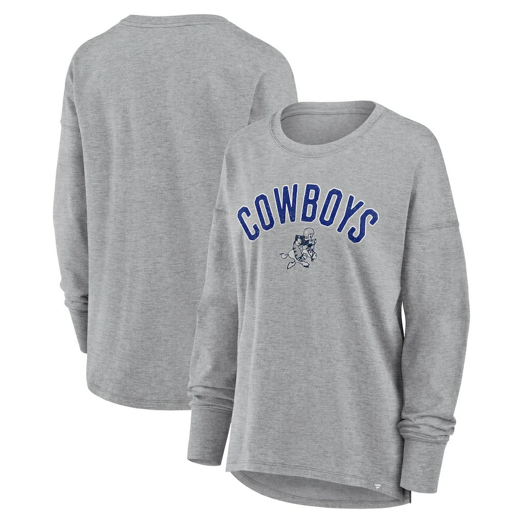 Dallas Cowboys Women's Hometown Legacy Long Sleeve T-Shirt - Heather Gray outlet