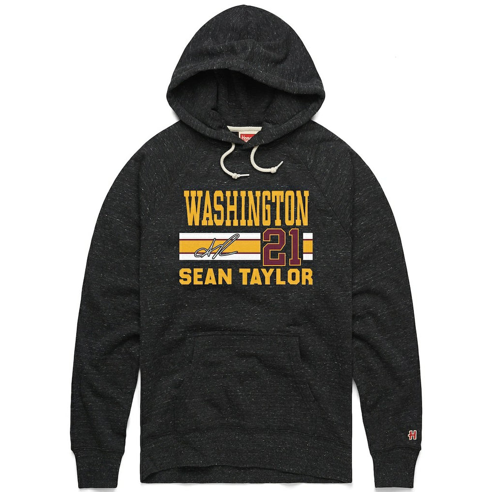 Sean Taylor Washington Commanders Homage Unisex Name & Number Tri-Blend Pullover Hoodie - Charcoal on sale